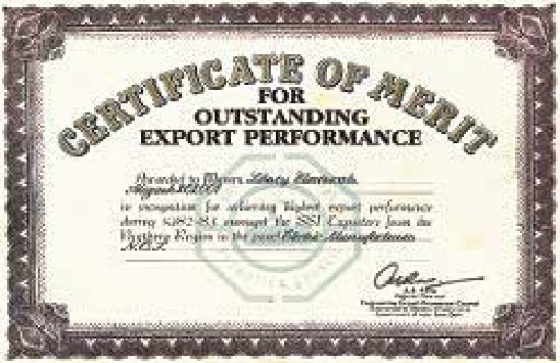 Engineering Export Promotion Council's, Award for Export Excellence, 1982-83