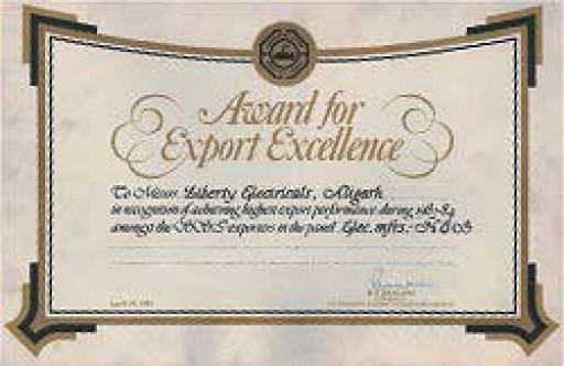Engineering Export Promotion Council's, Award for Export Excellence,1983-84